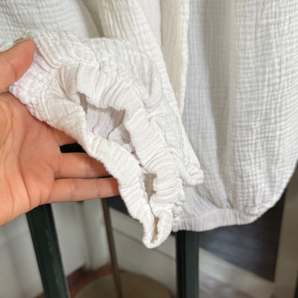 Saturday Sunday by Anthropologie Cream White Gauze Jumpsuit - Picture 9 of 11